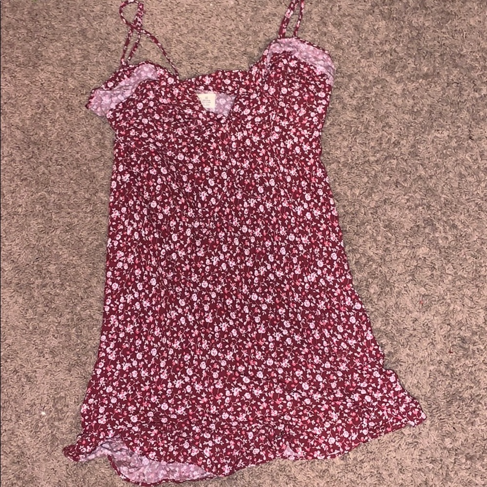 Tilly’s red floral dress